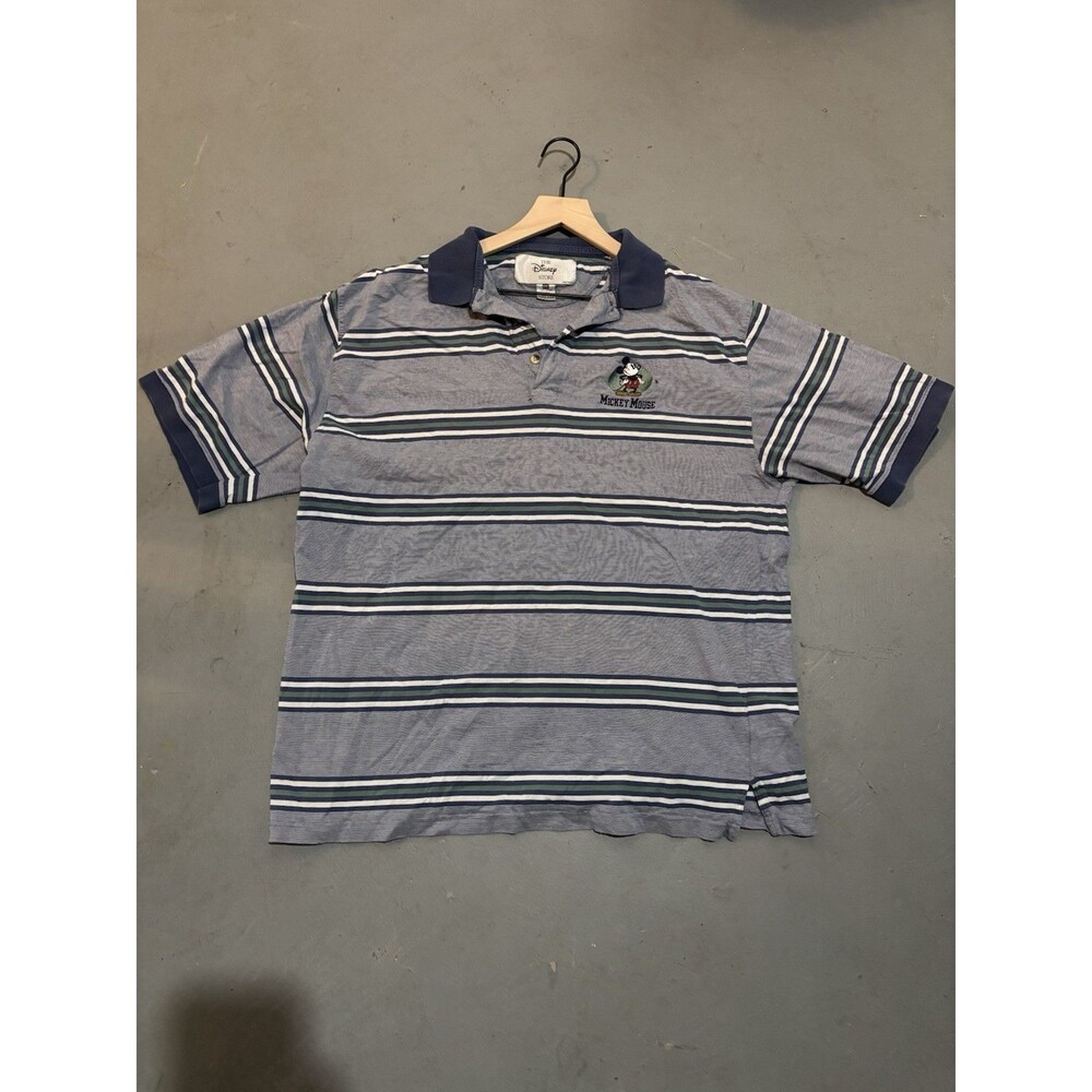 Vintage 2000s Mickey Polo Shirt with Embroidery XXL Retro Disney